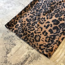 画像8: ALL OVER LEOPARD PATTERN WIDE SILHOUETTE PANTS / W31 (8)