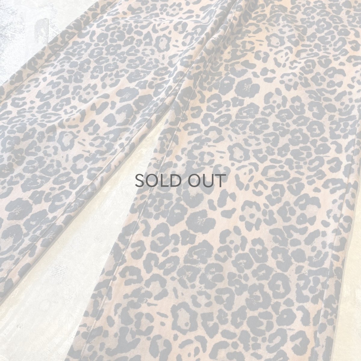 画像6: ALL OVER LEOPARD PATTERN WIDE SILHOUETTE PANTS / W31 (6)