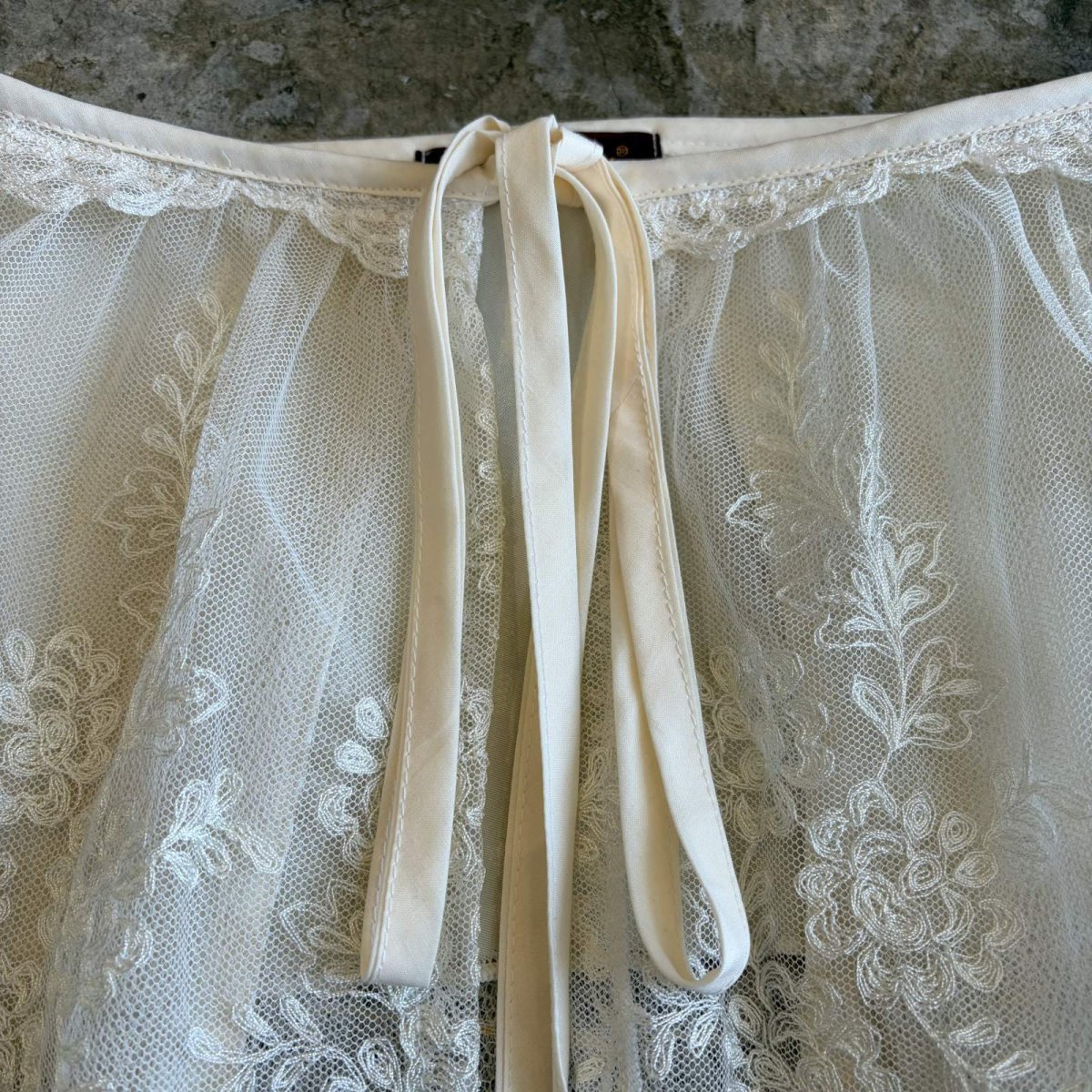 画像5: 【Wiz&Witch】"UNITED" VINTAGE LACE MIX WRAP SKIRT / FREE (5)