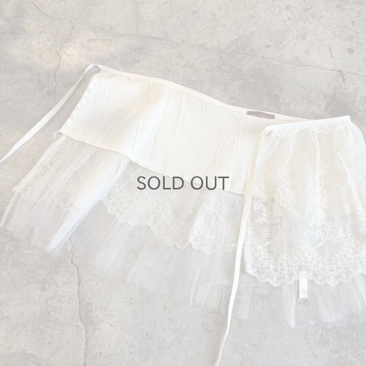 画像7: 【Wiz&Witch】"UNITED" VINTAGE LACE MIX WRAP SKIRT / FREE (7)
