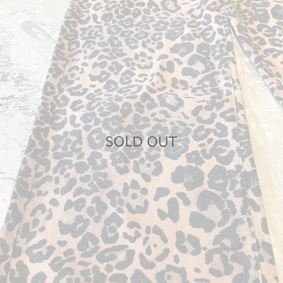 画像7: ALL OVER LEOPARD PATTERN WIDE SILHOUETTE PANTS / W31 (7)