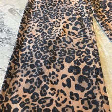 画像7: ALL OVER LEOPARD PATTERN WIDE SILHOUETTE PANTS / W31 (7)