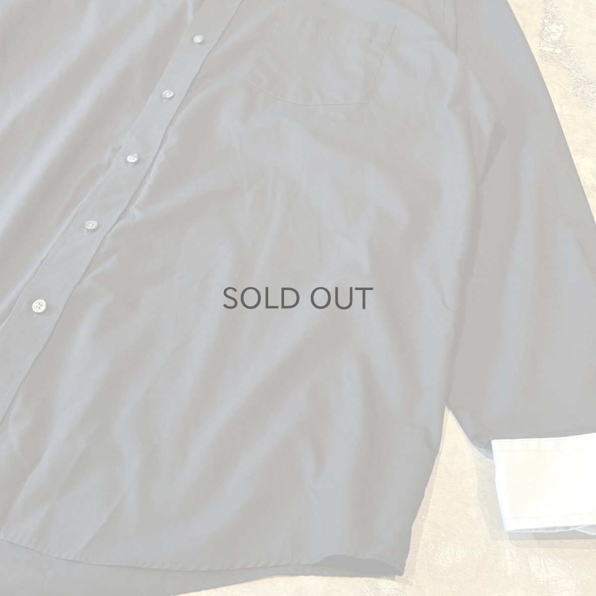 画像6: COLOR SWITCHED ROUND CUT L/S SHIRT / Mens XXL (6)