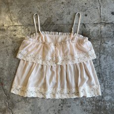 画像2: DOWN LACE TIERED DESIGN CAMISOLE / Ladies S (2)