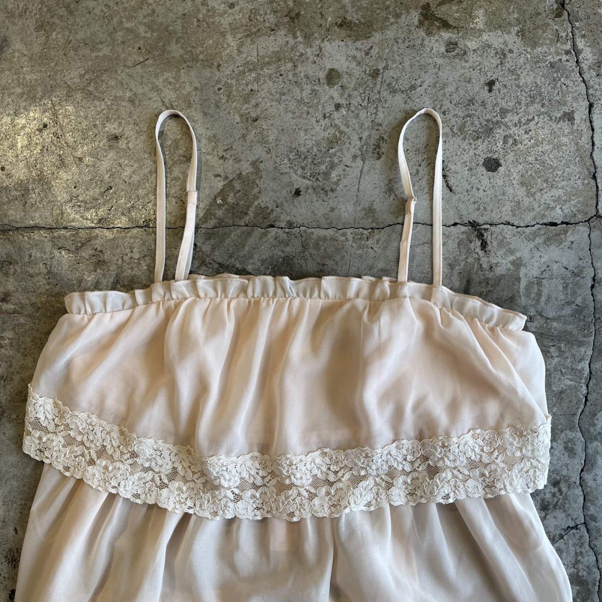 画像6: DOWN LACE TIERED DESIGN CAMISOLE / Ladies S (6)