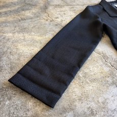 画像5: BLACK COLOR ONE BUTTON SINGLE TAILORED JACKET / Ladies L (5)