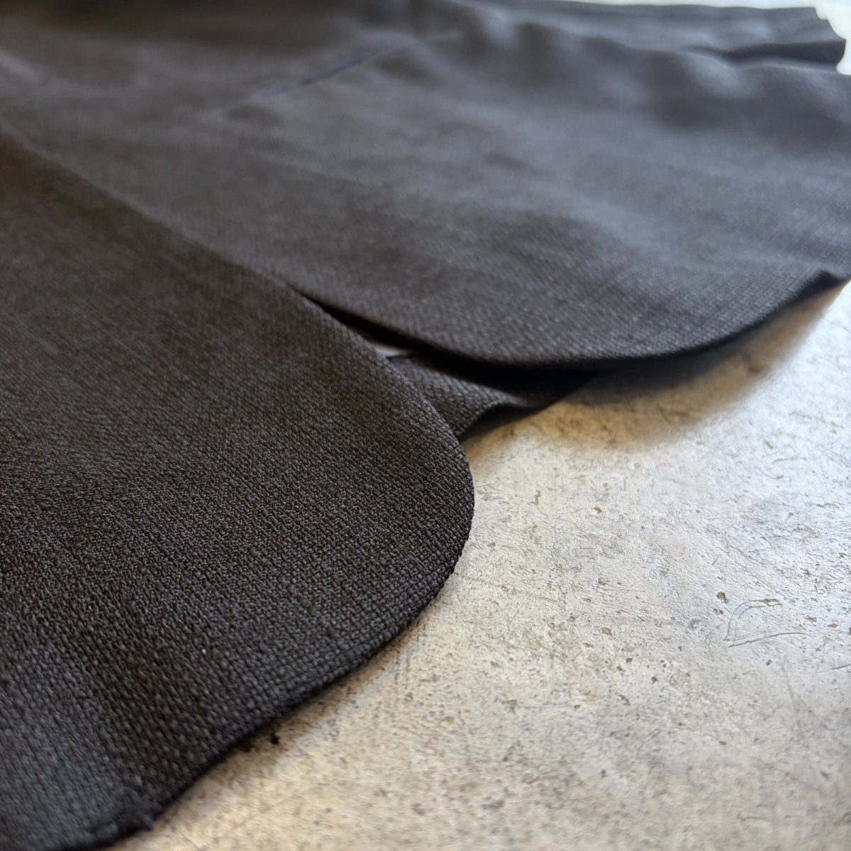 画像10: BLACK COLOR ONE BUTTON SINGLE TAILORED JACKET / Ladies L (10)