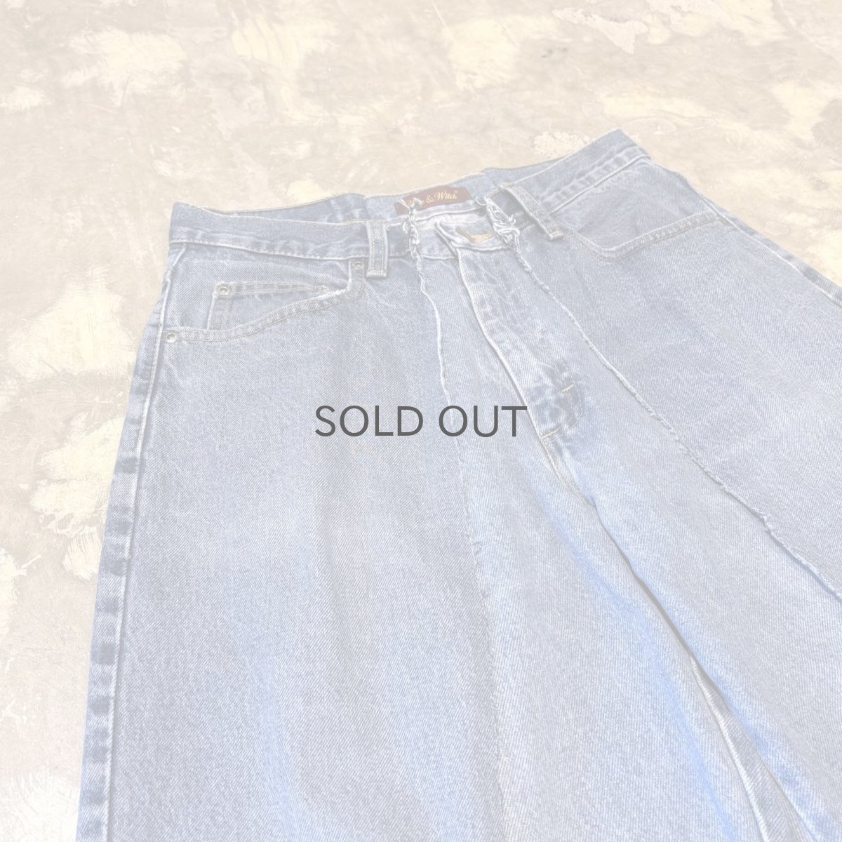 画像3: 【Wiz&Witch】"UNITED" TWINS WIDE DENIM PANTS / W31 (3)