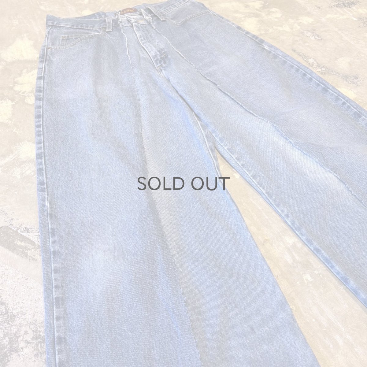 画像5: 【Wiz&Witch】"UNITED" TWINS WIDE DENIM PANTS / W31 (5)