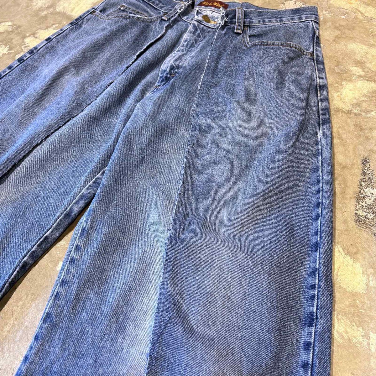 画像4: 【Wiz&Witch】"UNITED" TWINS WIDE DENIM PANTS / W31 (4)