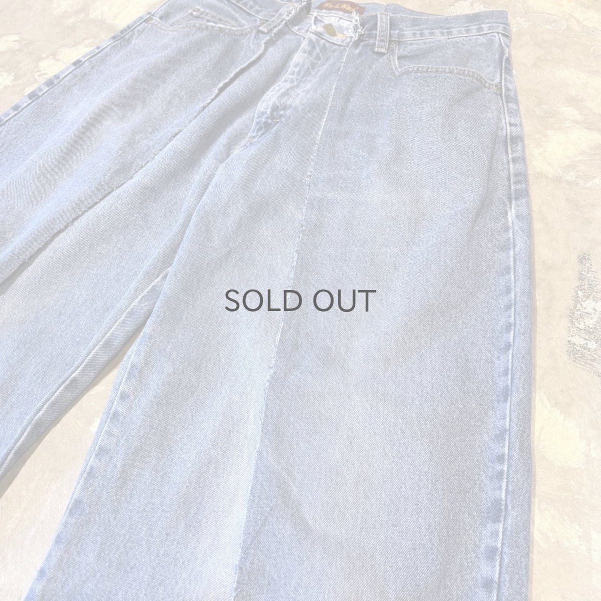 画像4: 【Wiz&Witch】"UNITED" TWINS WIDE DENIM PANTS / W31 (4)