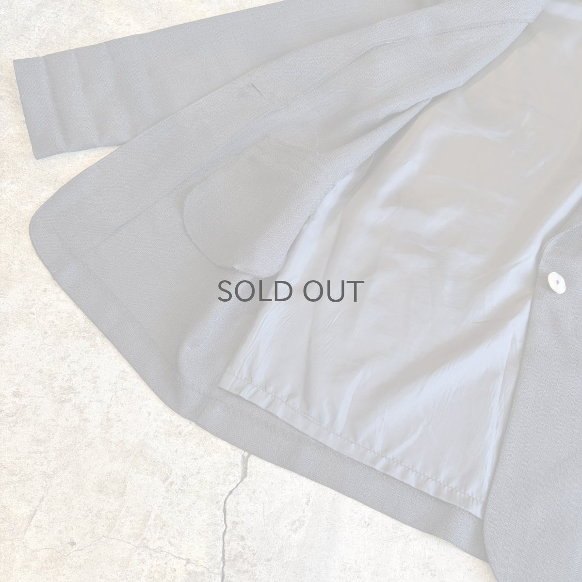 画像6: BLACK COLOR ONE BUTTON SINGLE TAILORED JACKET / Ladies L (6)