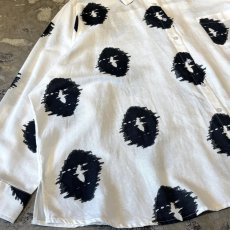 画像5: GRAPHIC PATTERN BIG SILHOUETTE L/S SHIRT / Mens XL (5)