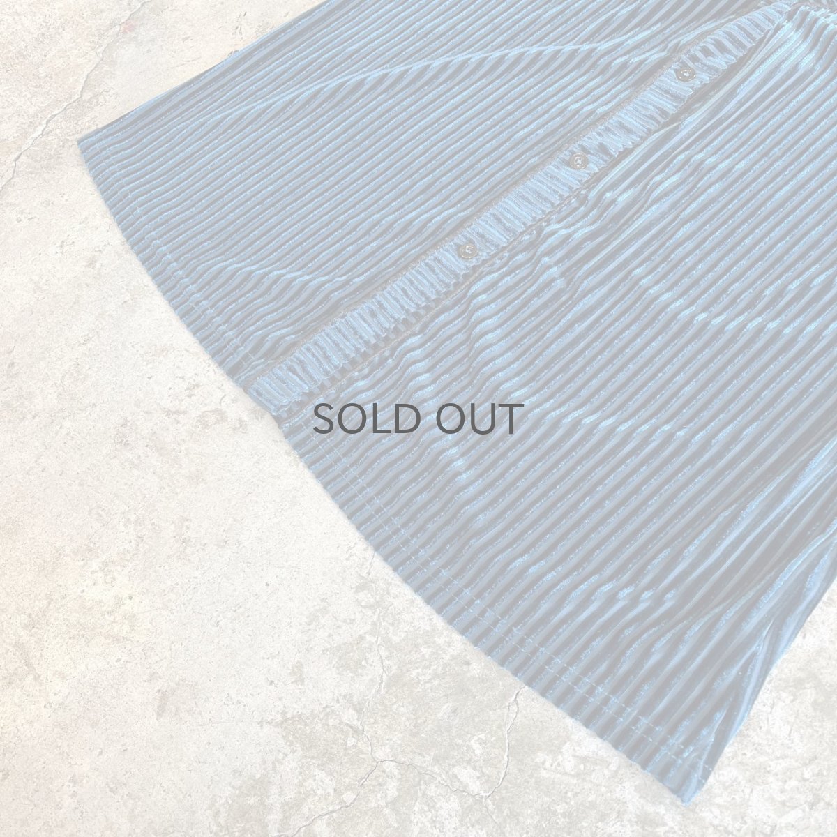 画像4: COLOR VELVET STRIPE PATTERN V NECK DESIGN L/S SHIRT / Ladies L (4)