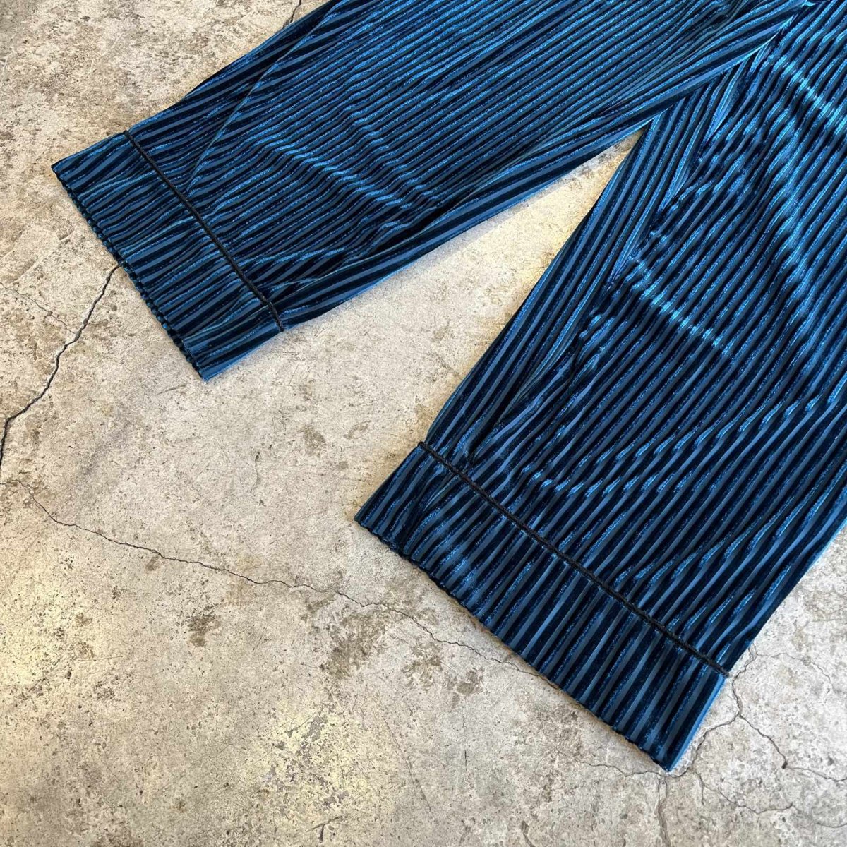 画像4: COLOR VELVET STRIPE PATTERN DESIGN PANTS / W27~W36(L) (4)