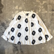 画像1: GRAPHIC PATTERN BIG SILHOUETTE L/S SHIRT / Mens XL (1)