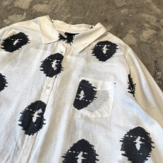 画像4: GRAPHIC PATTERN BIG SILHOUETTE L/S SHIRT / Mens XL (4)