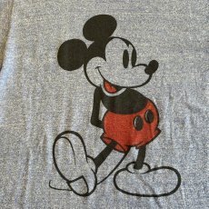 画像9: OLD "MICKEY"PRINT DESIGN COLOR LINGER S/S TEE / Ladies M (9)