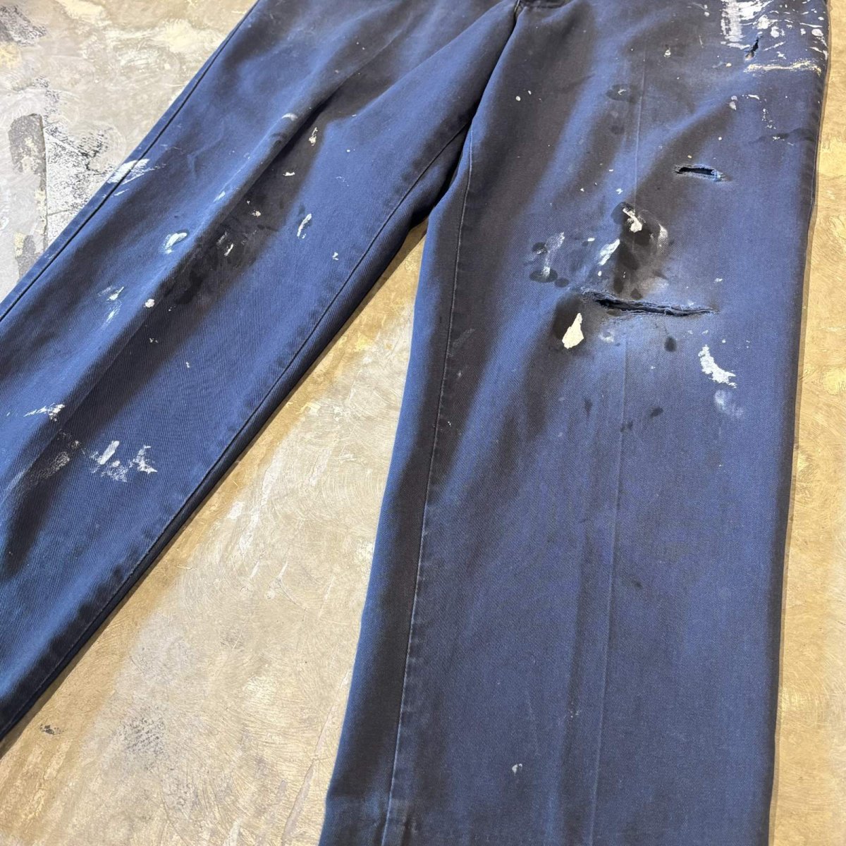 画像6: DAMAGE & PAINTED STRAIGHT SILHOUETTE PANTS / W35 (6)