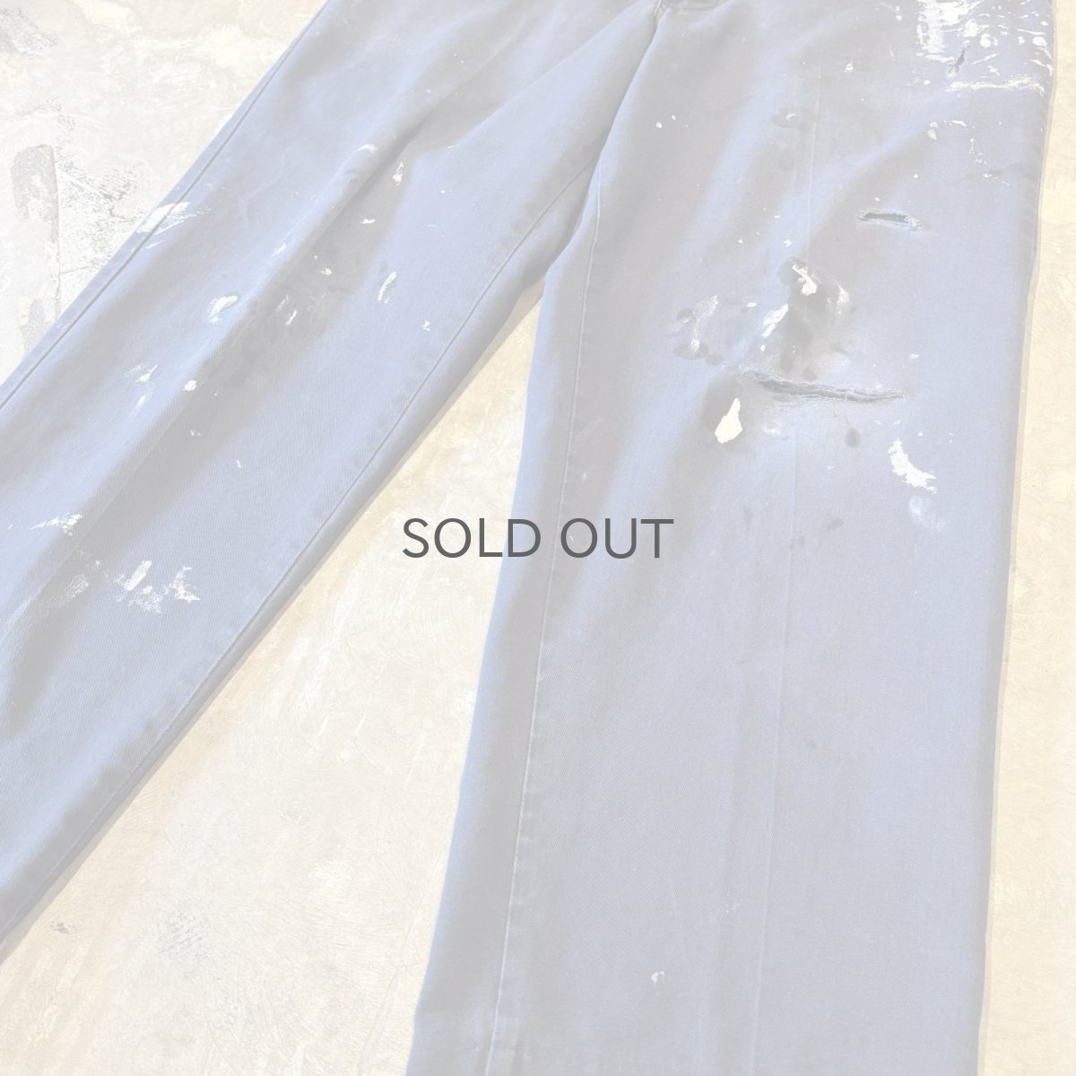 画像6: DAMAGE & PAINTED STRAIGHT SILHOUETTE PANTS / W35 (6)
