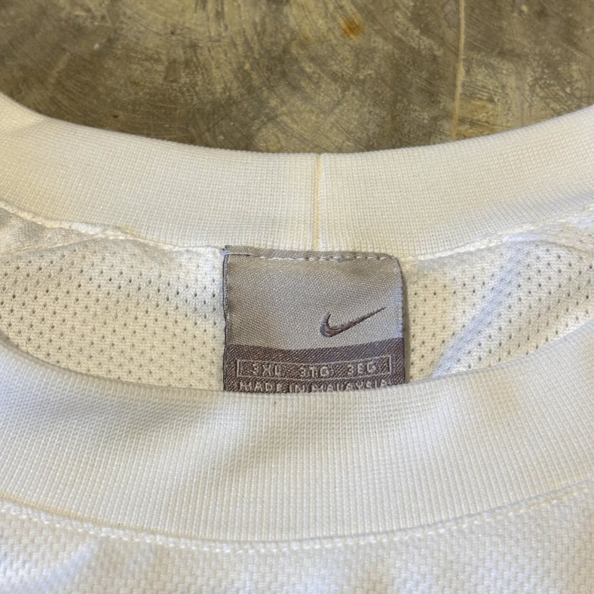 画像10: "NIKE" SIDE LINE POINT LOGO EMBROIDERY L/S TOPS / Mens 3XL (10)