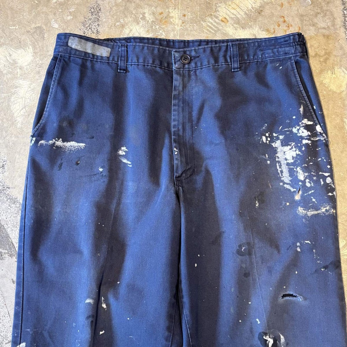 画像10: DAMAGE & PAINTED STRAIGHT SILHOUETTE PANTS / W35 (10)