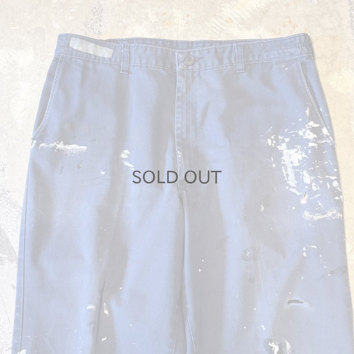 画像10: DAMAGE & PAINTED STRAIGHT SILHOUETTE PANTS / W35 (10)