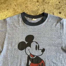画像7: OLD "MICKEY"PRINT DESIGN COLOR LINGER S/S TEE / Ladies M (7)