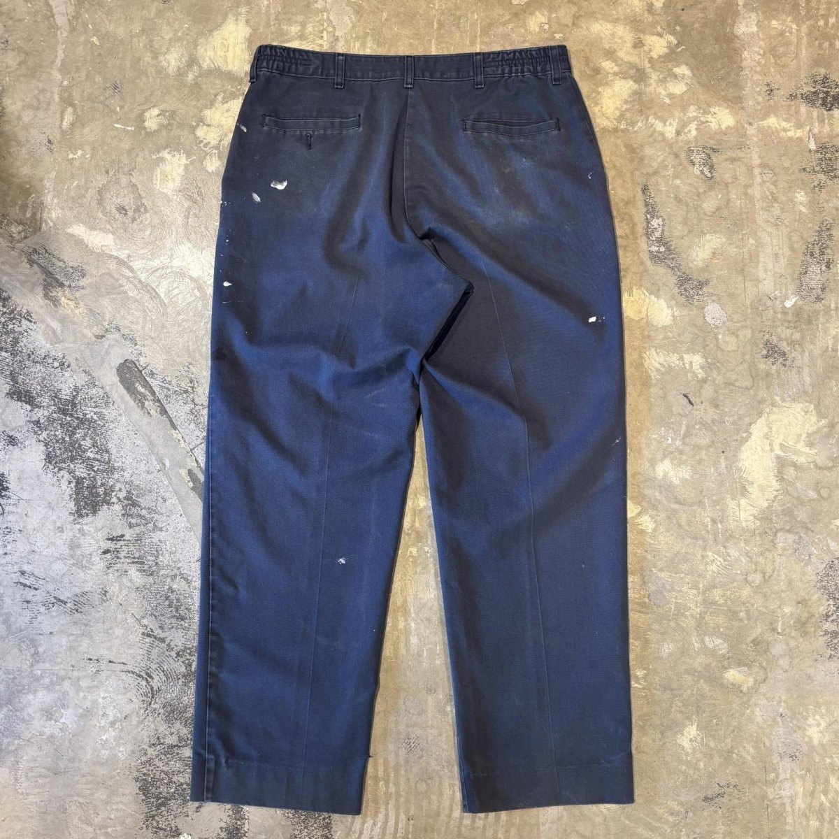 画像2: DAMAGE & PAINTED STRAIGHT SILHOUETTE PANTS / W35 (2)
