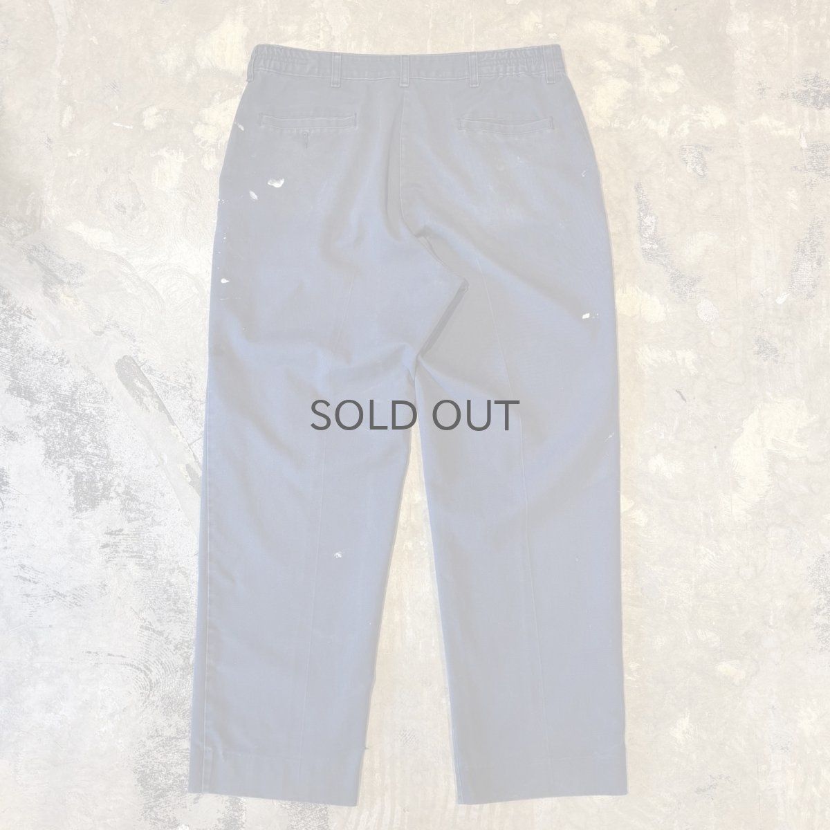 画像2: DAMAGE & PAINTED STRAIGHT SILHOUETTE PANTS / W35 (2)
