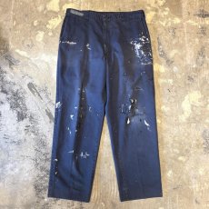 画像1: DAMAGE & PAINTED STRAIGHT SILHOUETTE PANTS / W35 (1)