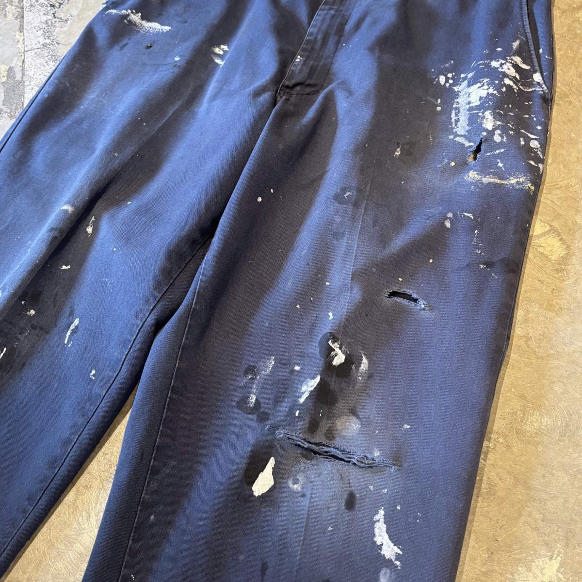 画像4: DAMAGE & PAINTED STRAIGHT SILHOUETTE PANTS / W35 (4)