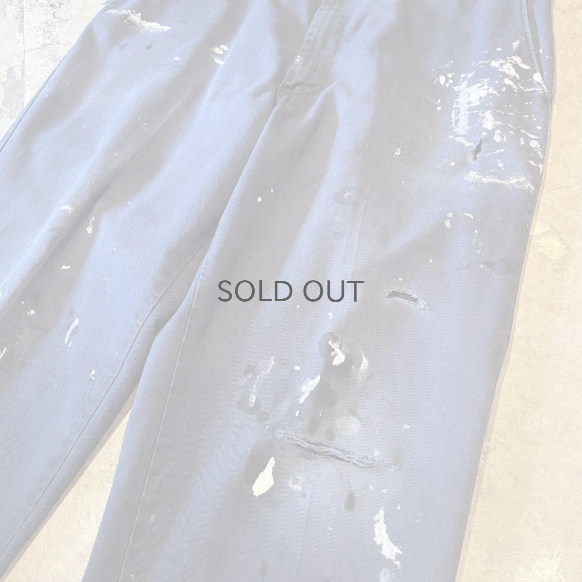 画像4: DAMAGE & PAINTED STRAIGHT SILHOUETTE PANTS / W35 (4)