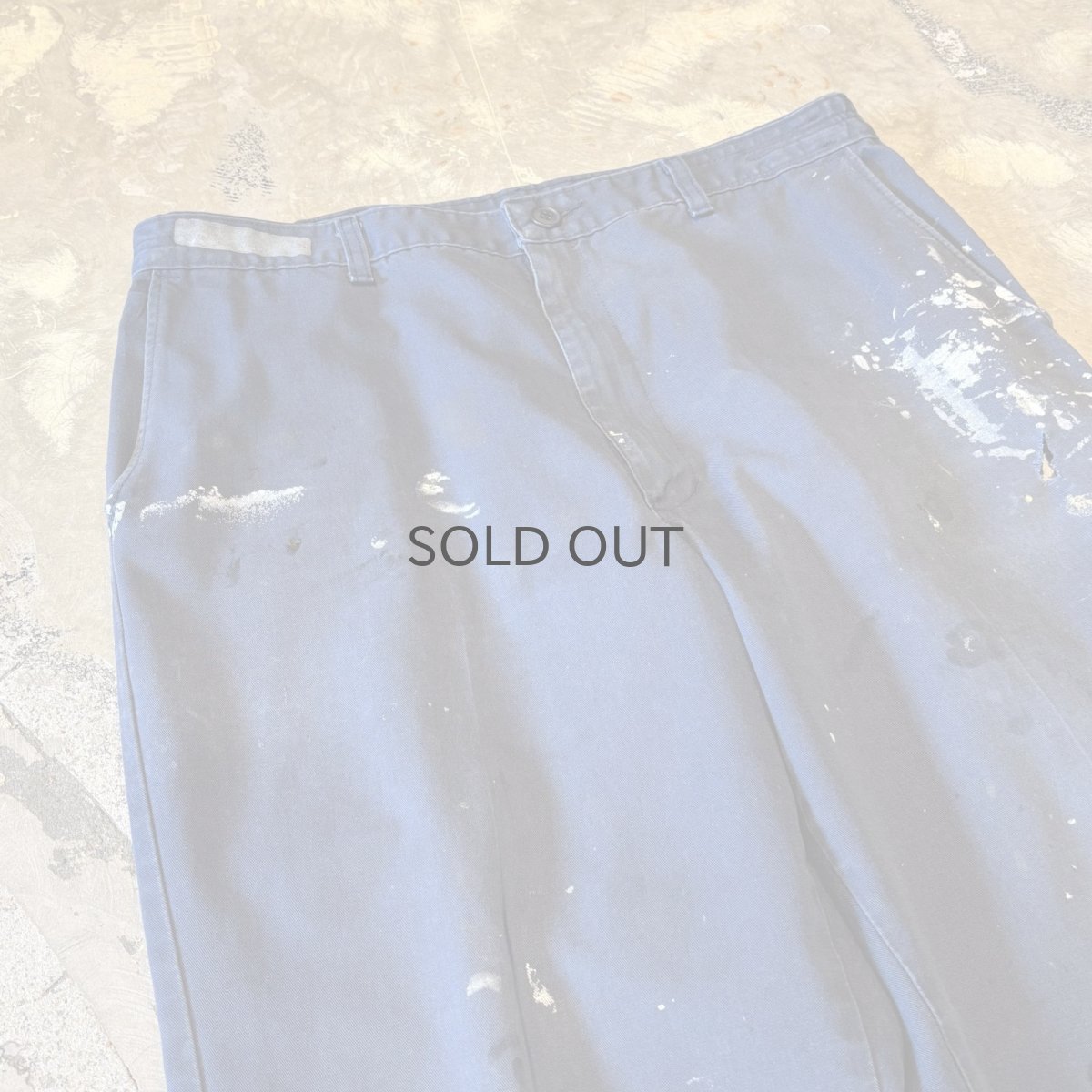 画像3: DAMAGE & PAINTED STRAIGHT SILHOUETTE PANTS / W35 (3)