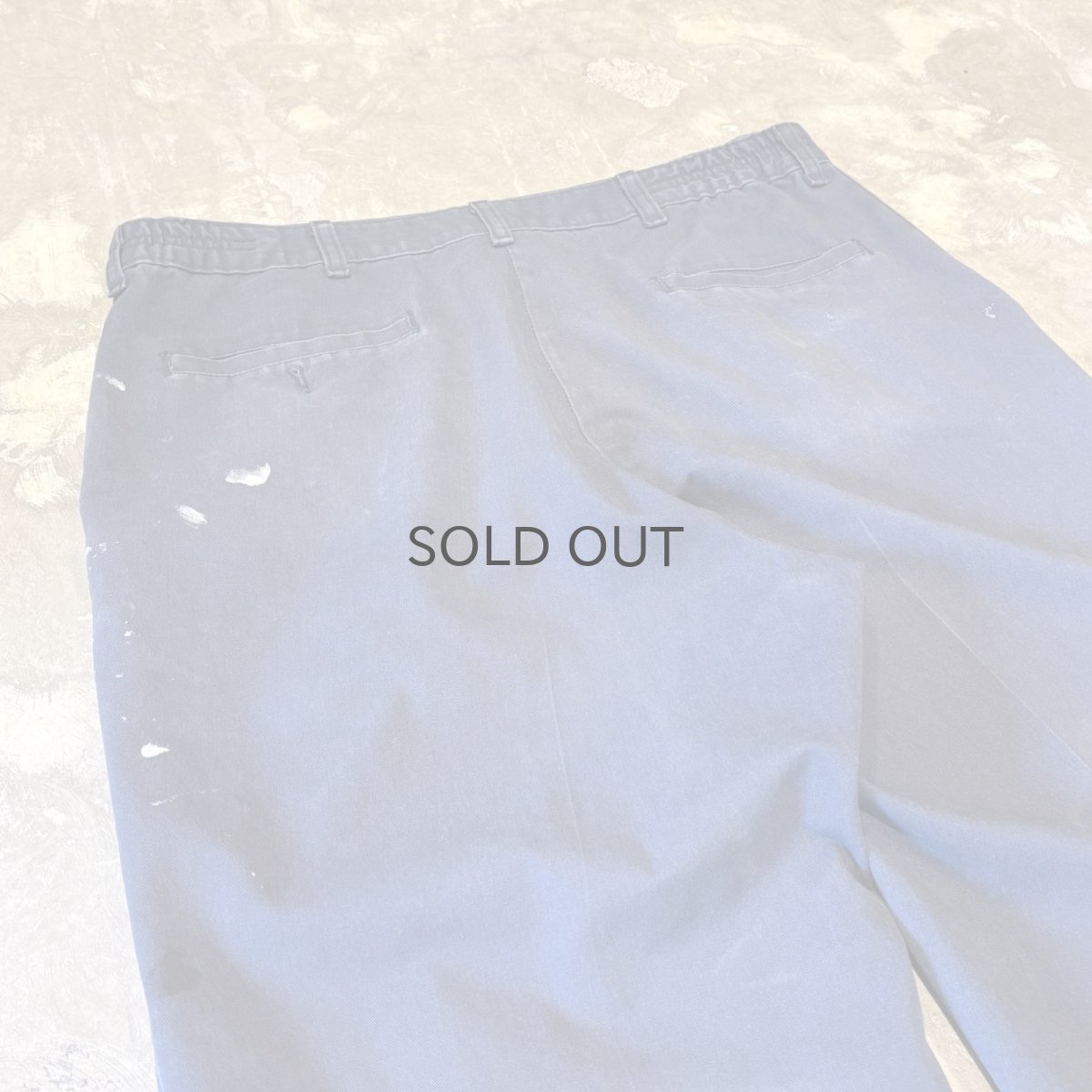 画像9: DAMAGE & PAINTED STRAIGHT SILHOUETTE PANTS / W35 (9)