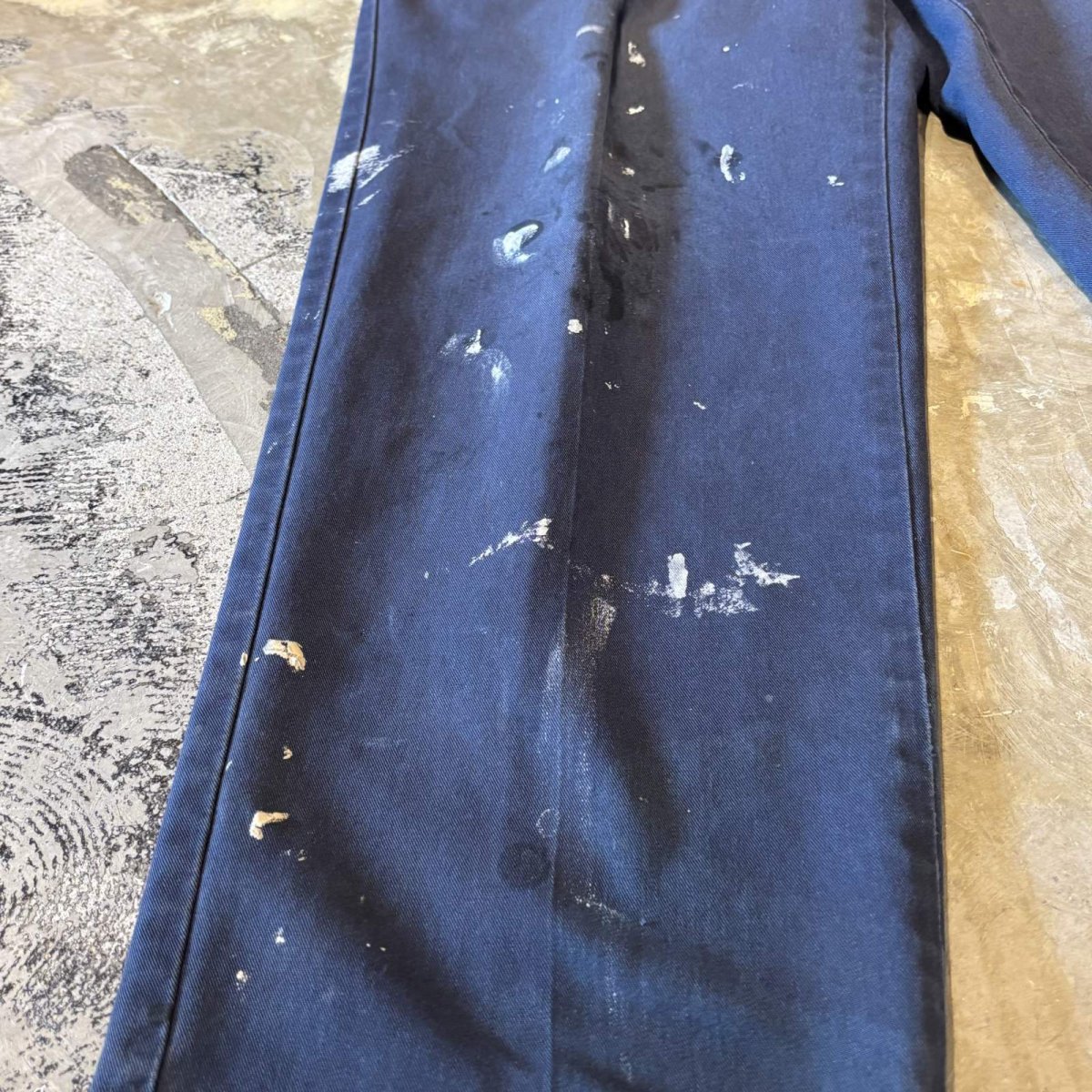 画像7: DAMAGE & PAINTED STRAIGHT SILHOUETTE PANTS / W35 (7)