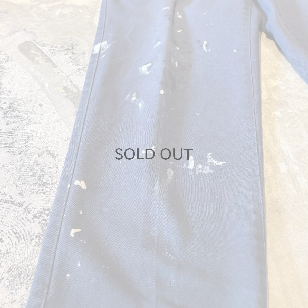 画像7: DAMAGE & PAINTED STRAIGHT SILHOUETTE PANTS / W35 (7)