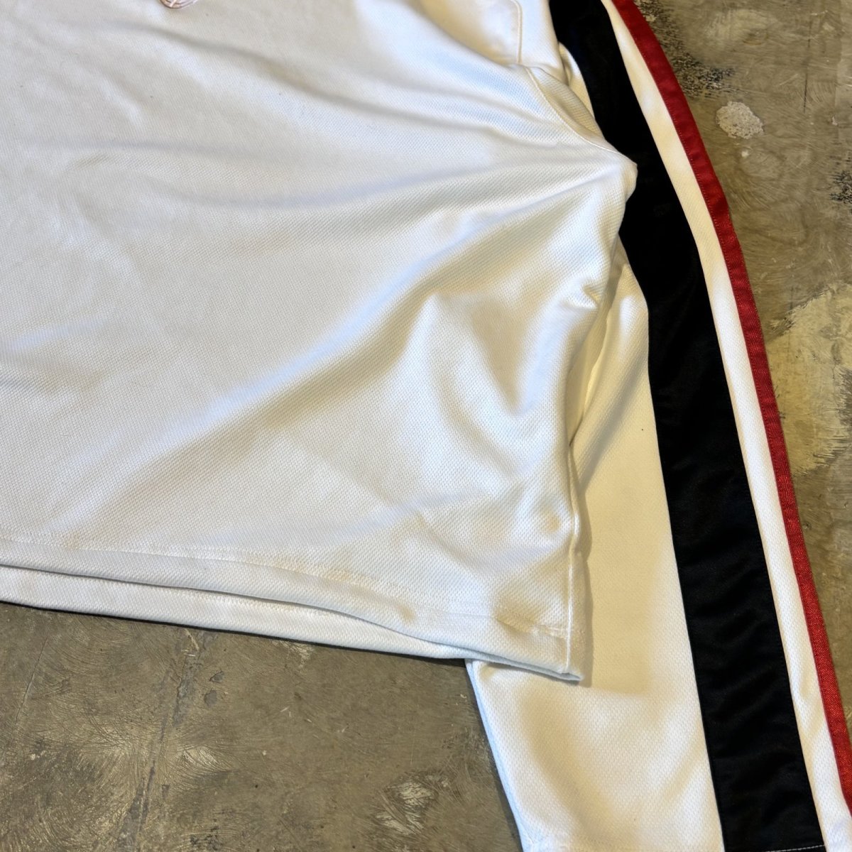 画像6: "NIKE" SIDE LINE POINT LOGO EMBROIDERY L/S TOPS / Mens 3XL (6)