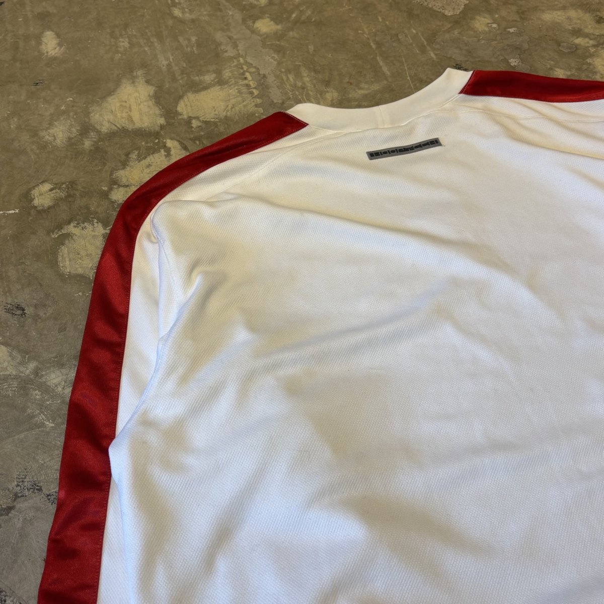 画像9: "NIKE" SIDE LINE POINT LOGO EMBROIDERY L/S TOPS / Mens 3XL (9)