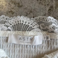 画像10: WHITE COLOR FLONT RIBOON DESIGN GATHER LACE CAMISOLE / Ladies S(L) (10)
