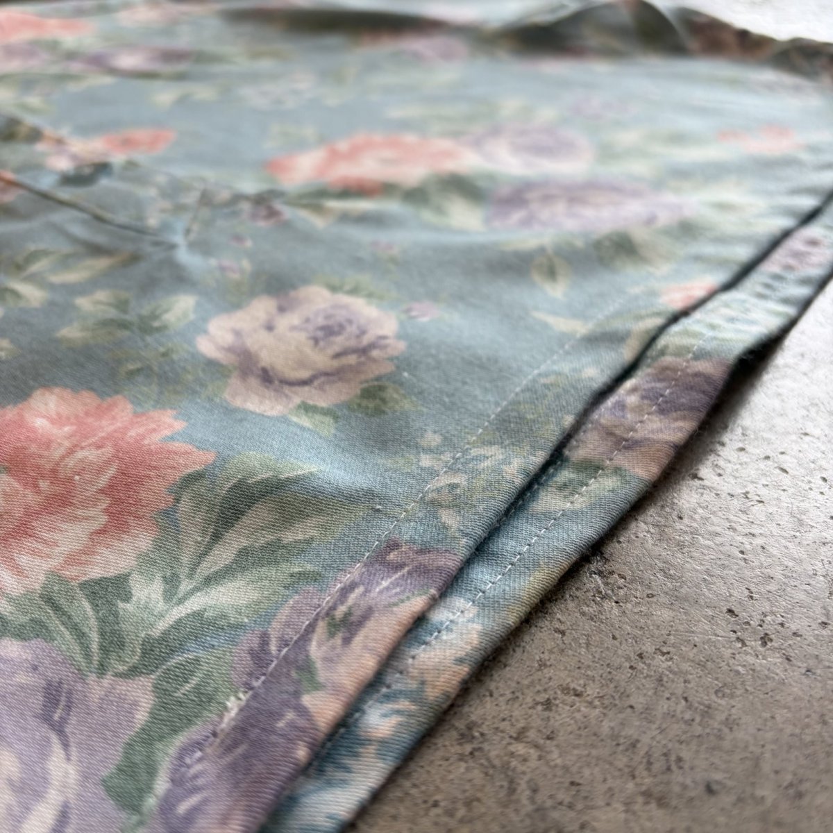 画像11: FLORAL PATTERN COLOR SHORT DESIGN SHIRTS / Ladies L / MADE IN USA (11)