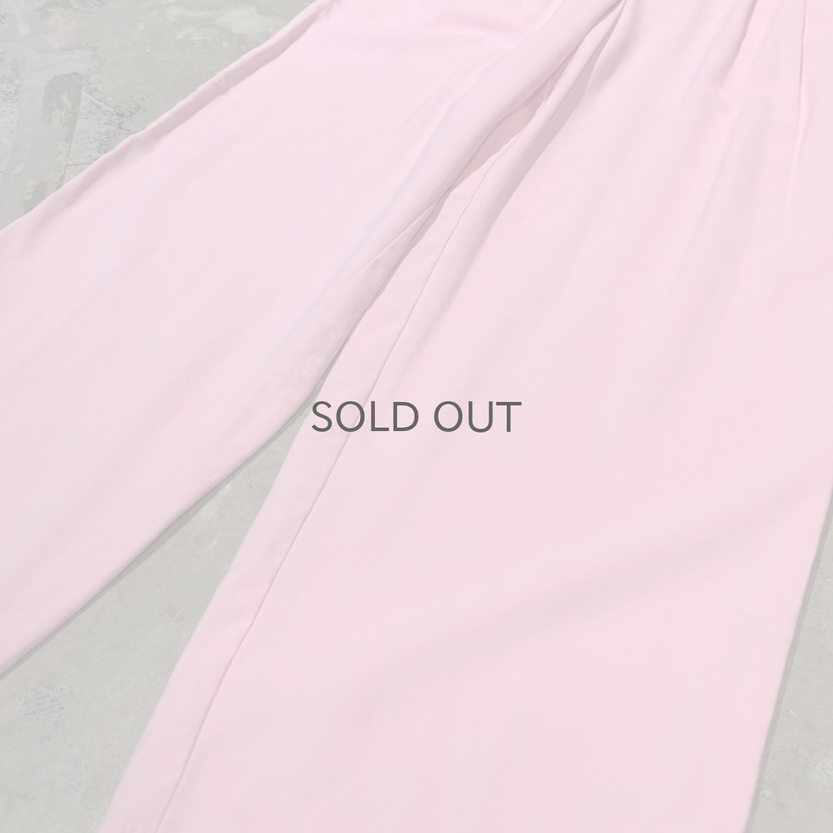 画像6: PINK COLOR WIDE SILHOUETTE SLACKS / W30~W36 (6)
