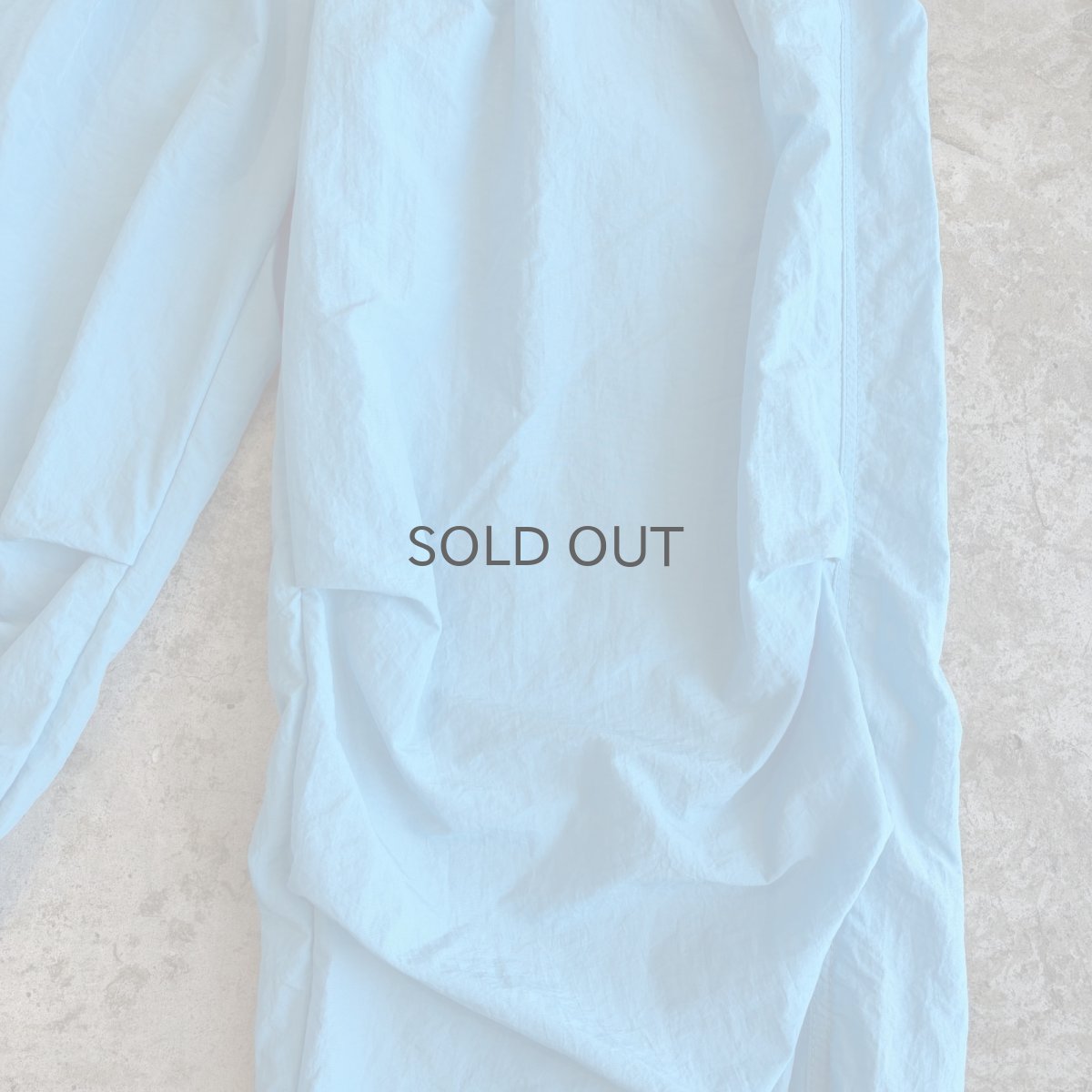 画像6: SIDE DRAW CORD BLUE COLOR DESIGN PANTS / FREE~W39 (6)