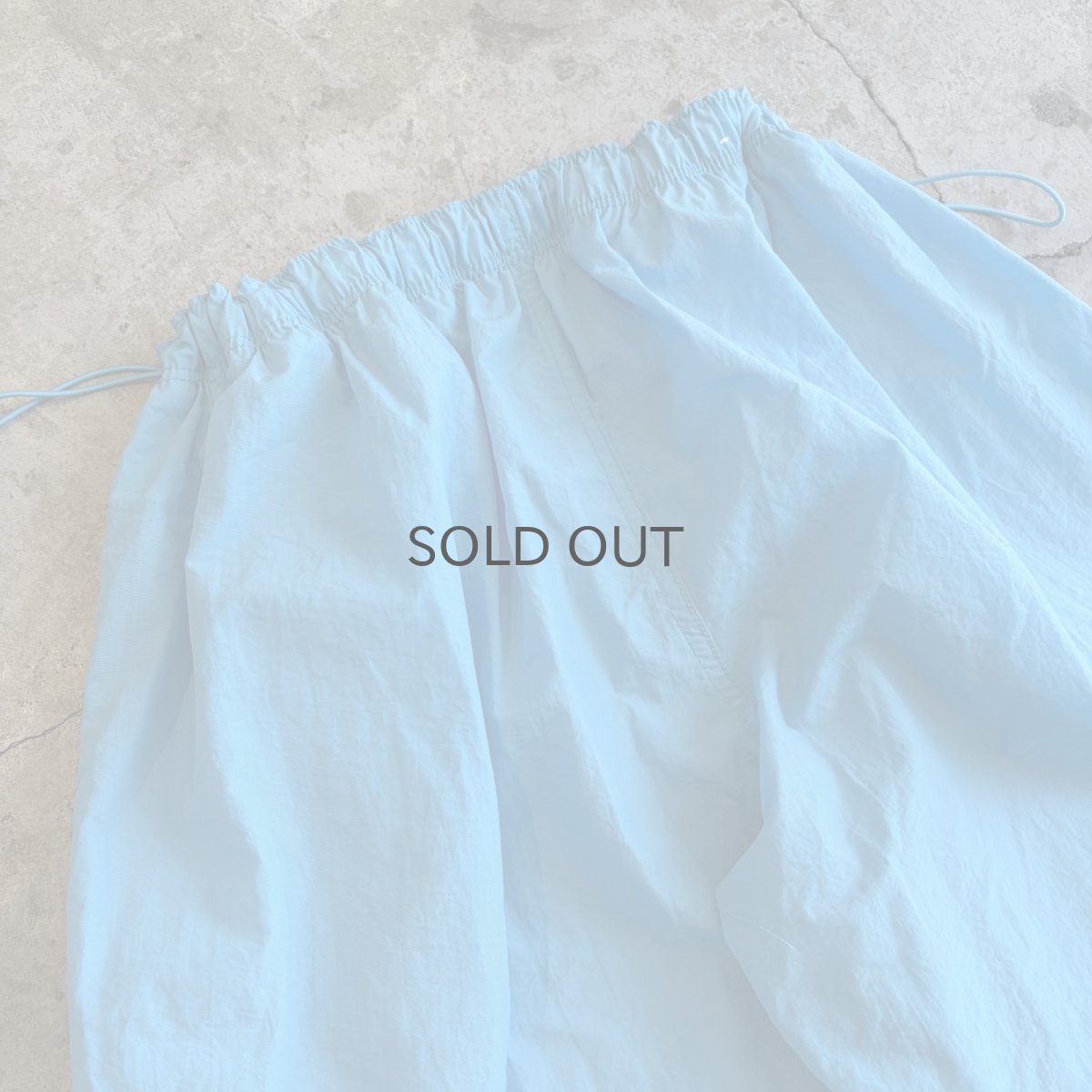 画像9: SIDE DRAW CORD BLUE COLOR DESIGN PANTS / FREE~W39 (9)