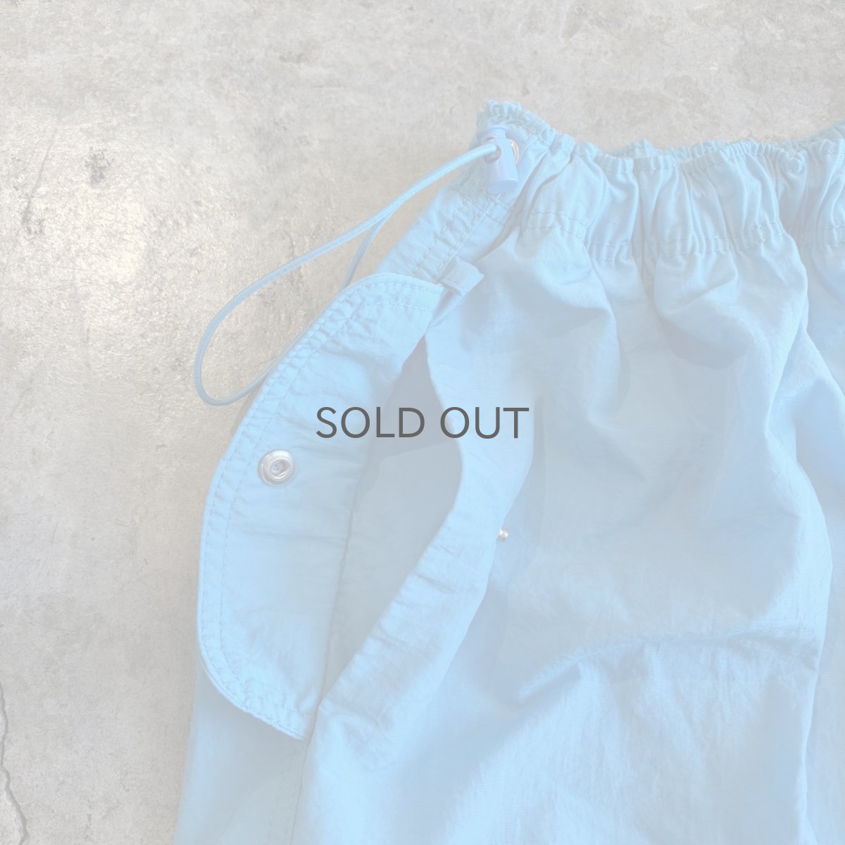 画像8: SIDE DRAW CORD BLUE COLOR DESIGN PANTS / FREE~W39 (8)