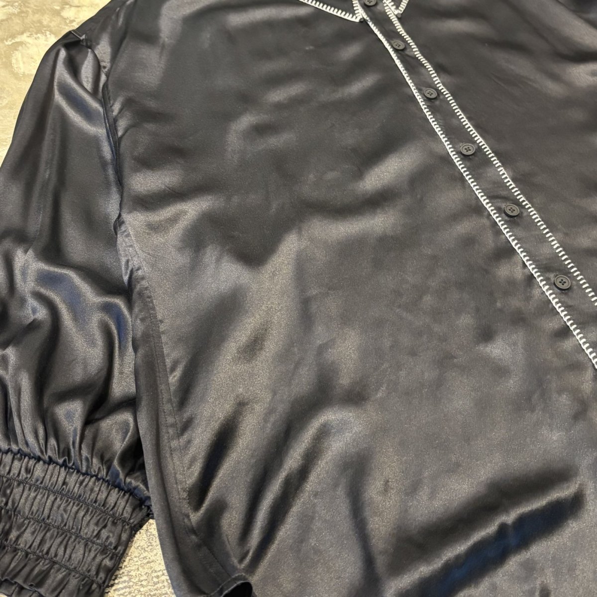 画像5: 【ALL SAINTS】MONOCHROME STITCH L/S SHIRT / Mens L (5)