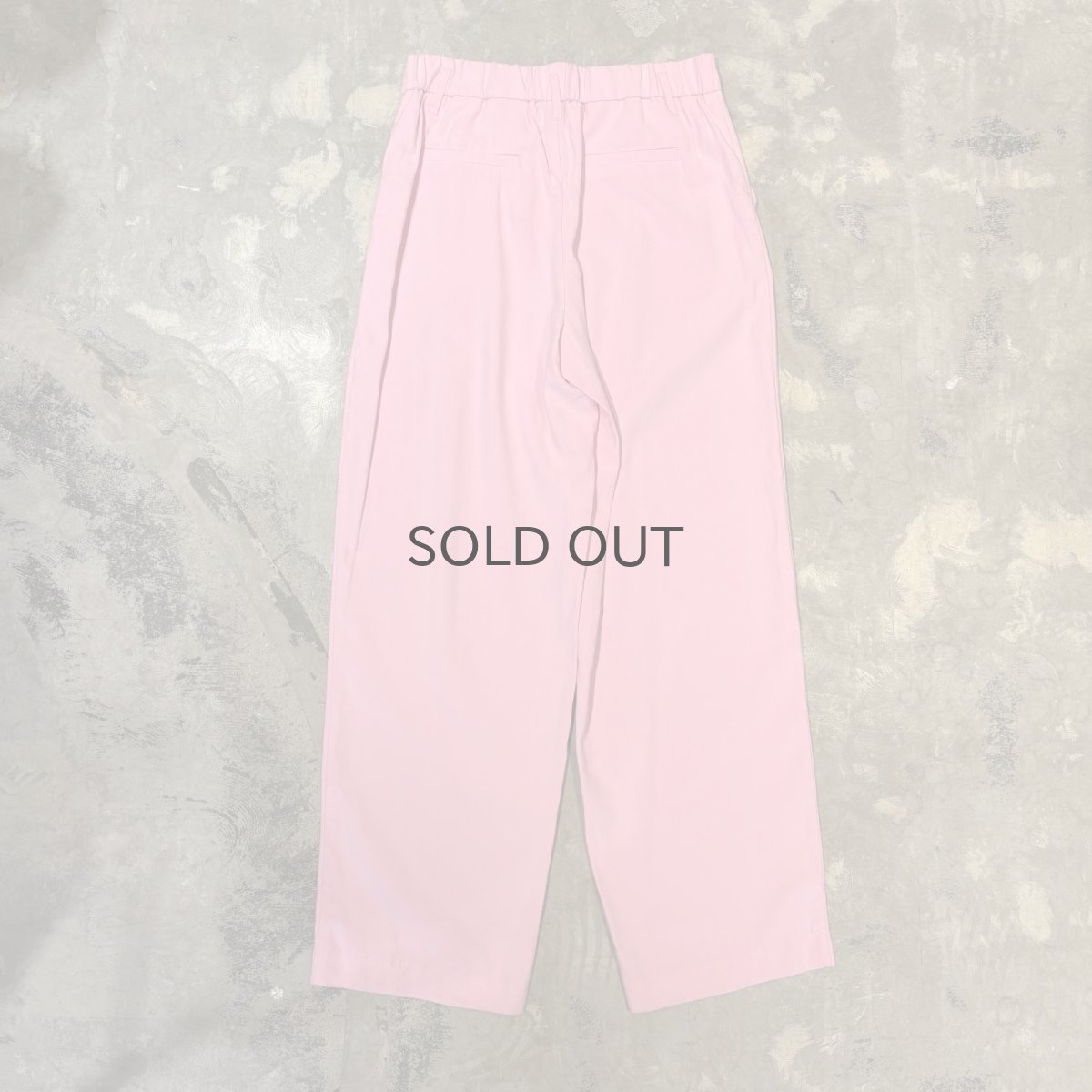 画像2: PINK COLOR WIDE SILHOUETTE SLACKS / W30~W36 (2)