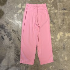 画像2: PINK COLOR WIDE SILHOUETTE SLACKS / W30~W36 (2)