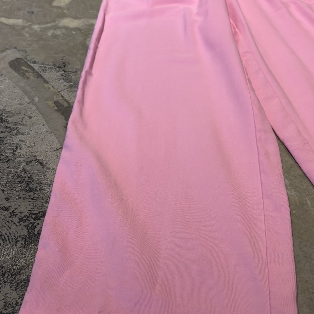 画像7: PINK COLOR WIDE SILHOUETTE SLACKS / W30~W36 (7)