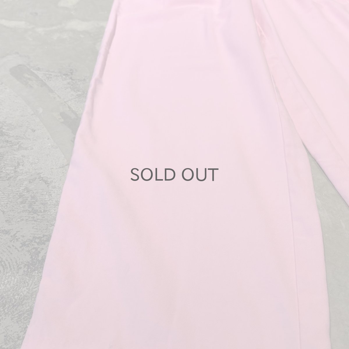 画像7: PINK COLOR WIDE SILHOUETTE SLACKS / W30~W36 (7)